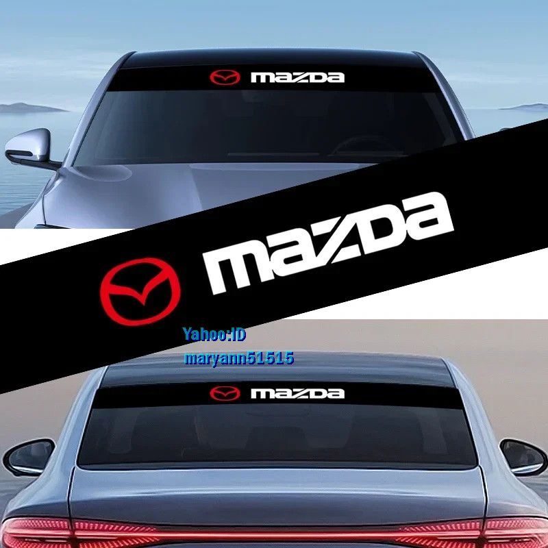 MAZDA 大判ステッカー マツダ ウィンドウ フィルム ハチマキ リア デカール MS MAZDASPEED CX-5 CX-3 CX-4 アクセラ アテンザ CX-7 CX-9 R拍卖