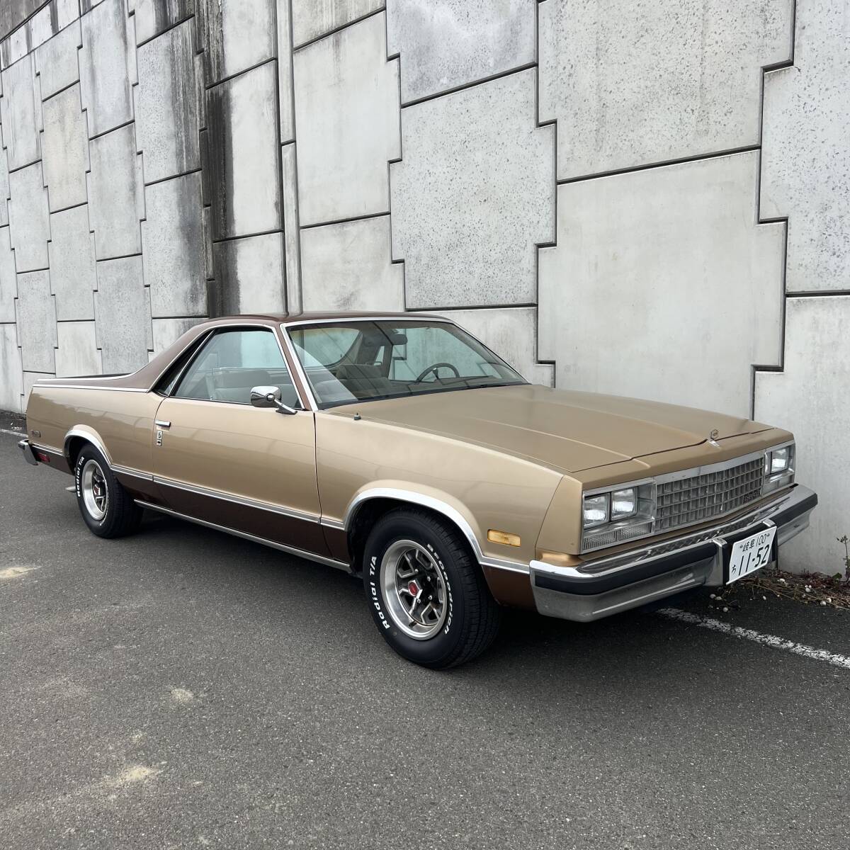 シボレー エルカミーノ1986コンクエスタ(コンキスタ)オリジナルスタイル レアなV6 4.3L タイヤ新品 1ナンバー拍卖