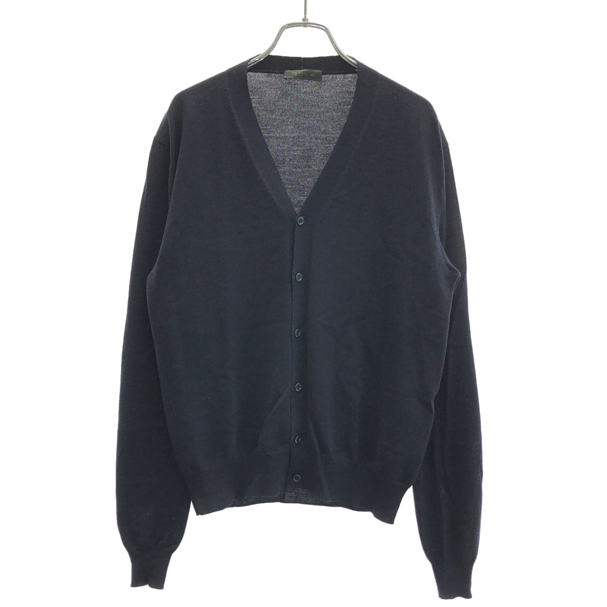 PRADA プラダ ウールニットカーディガン ネイビー 48 ITRF9XSNXHZC拍卖