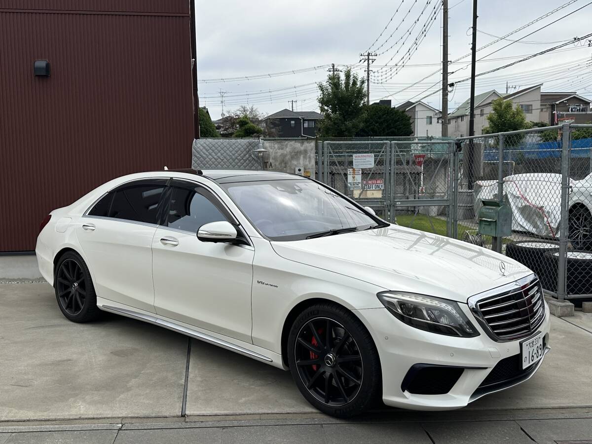 平成28年式 ベンツS63AMG ダイナミックPKG 実走行65000キロ 点検整備記録簿 レッドキャリパー 程度良好車両拍卖