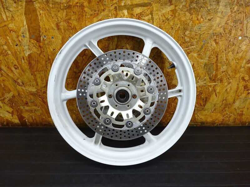 【260503】RVF400(NC35-1000)◇ フロントホイール 17×3.00 21P 流用品 フレ/変形/塗装剥がれ有 ※検:NSR250R CBR250RR拍卖