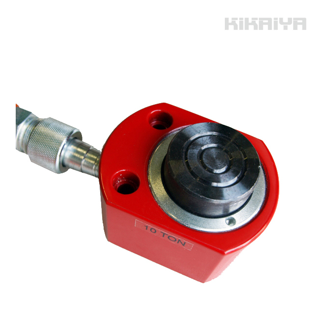 油圧 シリンダー 10トン フラットタイプ 使用油量20cc 小型 軽量 薄型 油圧工具 KIKAIYA拍卖