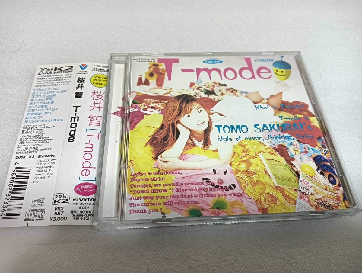 C3779 「CD」 桜井智 / T-mode 帯付 初回限定ピクチャーレーベル拍卖