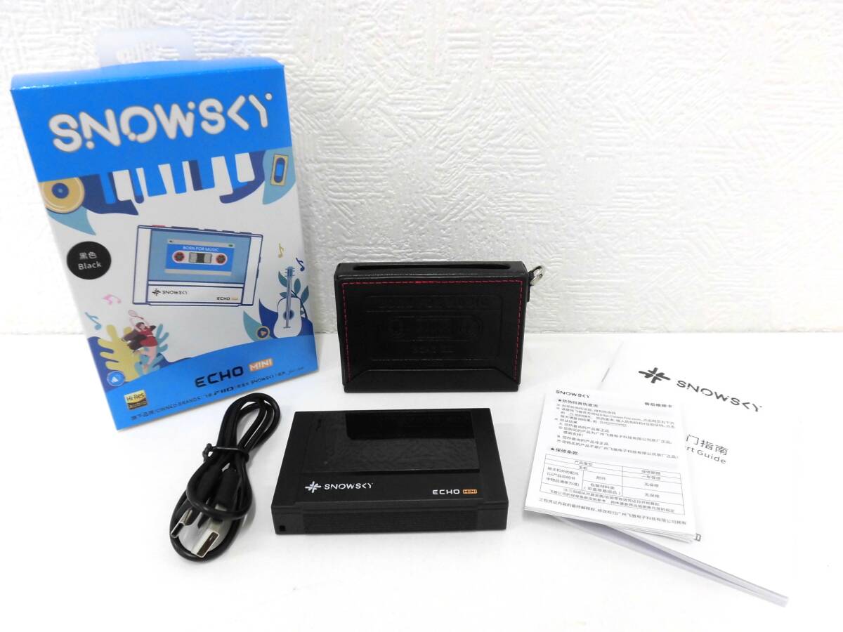 音響祭 FIIO Snowsky ECHO MINI デジタルオーディオプレーヤー ポータブル Black 黒 ※作動未確認 中古品 自宅保管品 ケース付拍卖