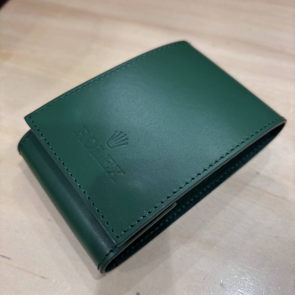 【O-5142】ROLEX ロレックス 修理 メンテナンス時 時計ケース グリーン 非売品 返却用 ROLEX ボックス拍卖