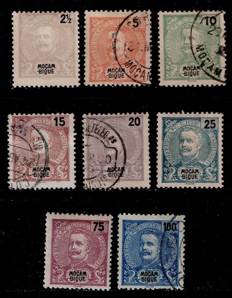 ★ポルトガル領・モザンビーク 1898~1903年 カルロス1世王 8種拍卖