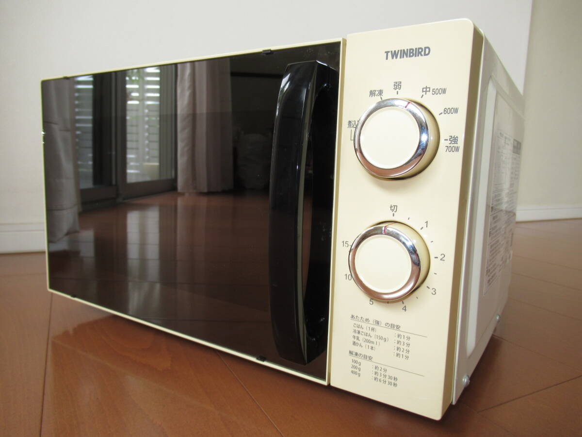 ★動作品★TWINBIRD ツインバード 電子レンジ DR-Y21 50Hz 庫内フラット 700W拍卖