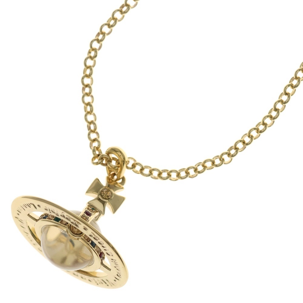 Vivienne Westwood Anglomania ヴィヴィアンウエストウッドアングロマニア プラネットモチーフ ビッグ オーブ ペンダント ゴールド拍卖