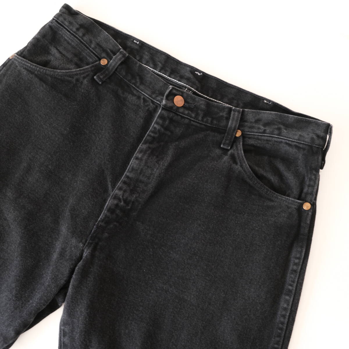 90s【 Wrangler 13mwz 】ラングラー ビンテージ USA製 ブラック デニム パンツ ジーンズ / W36 / 黒 サルファ アメリカ 古着拍卖