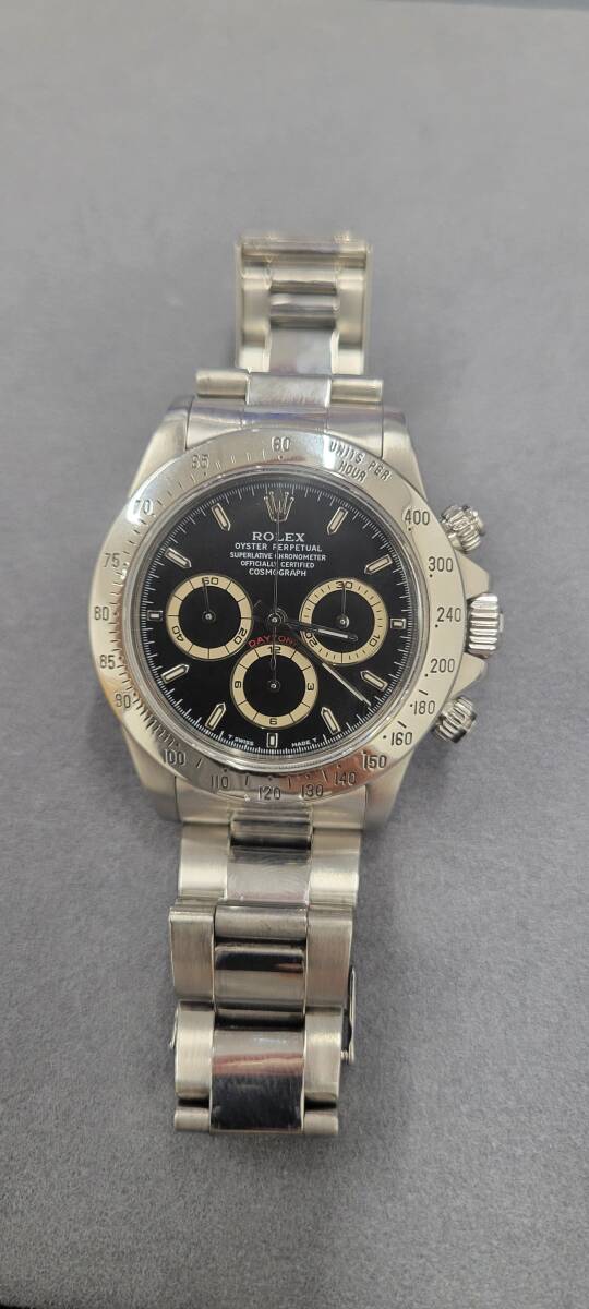 ROLEX デイトナ16520エルプリ、ブラックダイヤル、ステンレススチール製のクロノグラフ!拍卖