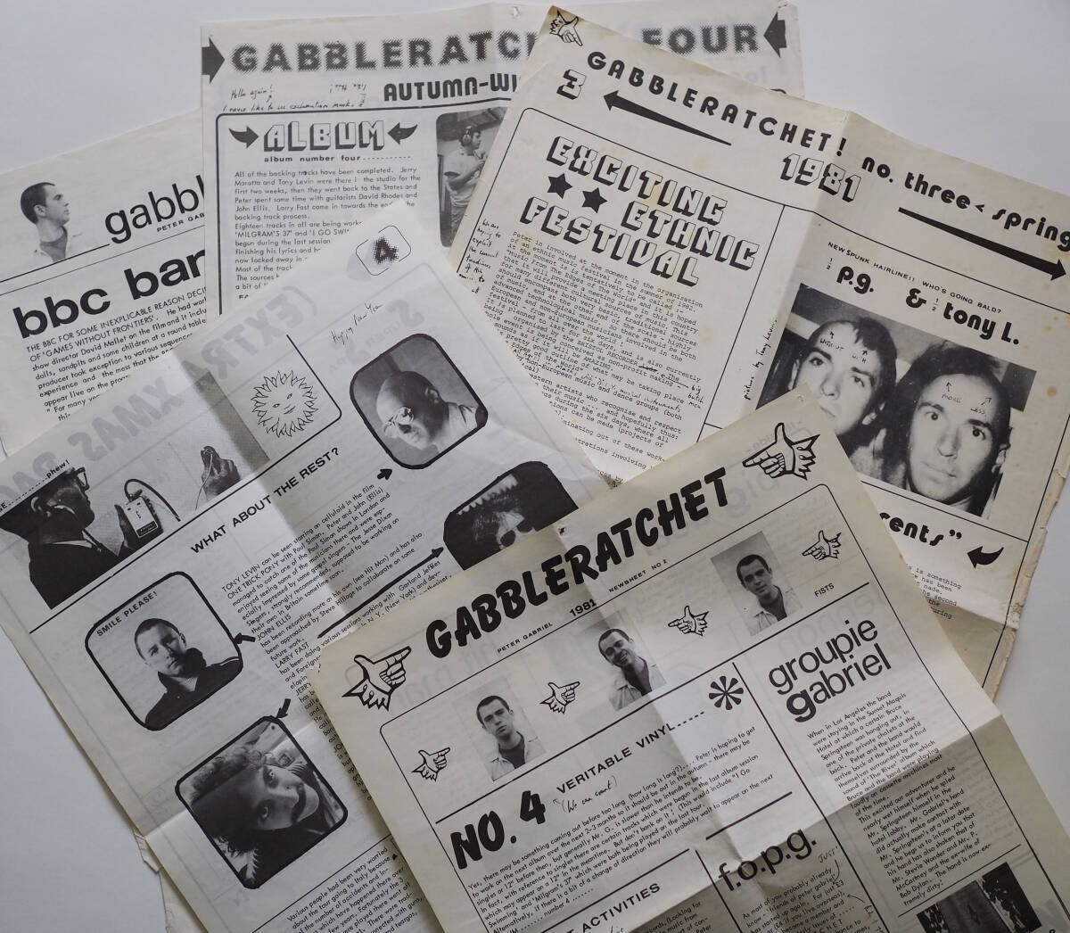 ★ Peter Gabrielのお遊び(2)★【 gabbleratcht 】世界に数冊〜数十冊程度しか現存していない希少なファンジン /1980年拍卖