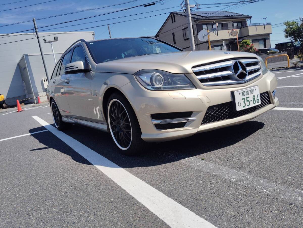 ベンツ C180 ステーションワゴン 検R9年03月 18インチ WORKSホイール ETC 乗って帰れます。 神奈川 走行距離81000キロ距離拍卖