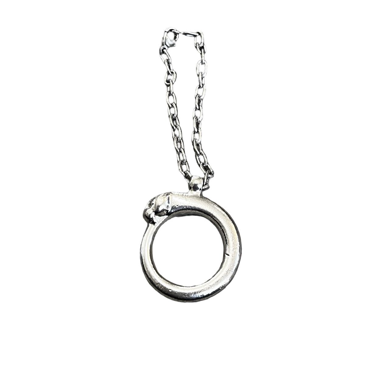 Cartier Panthre Key Ring Charm カルティエ パンテール キーホルダー チャーム シルバー拍卖