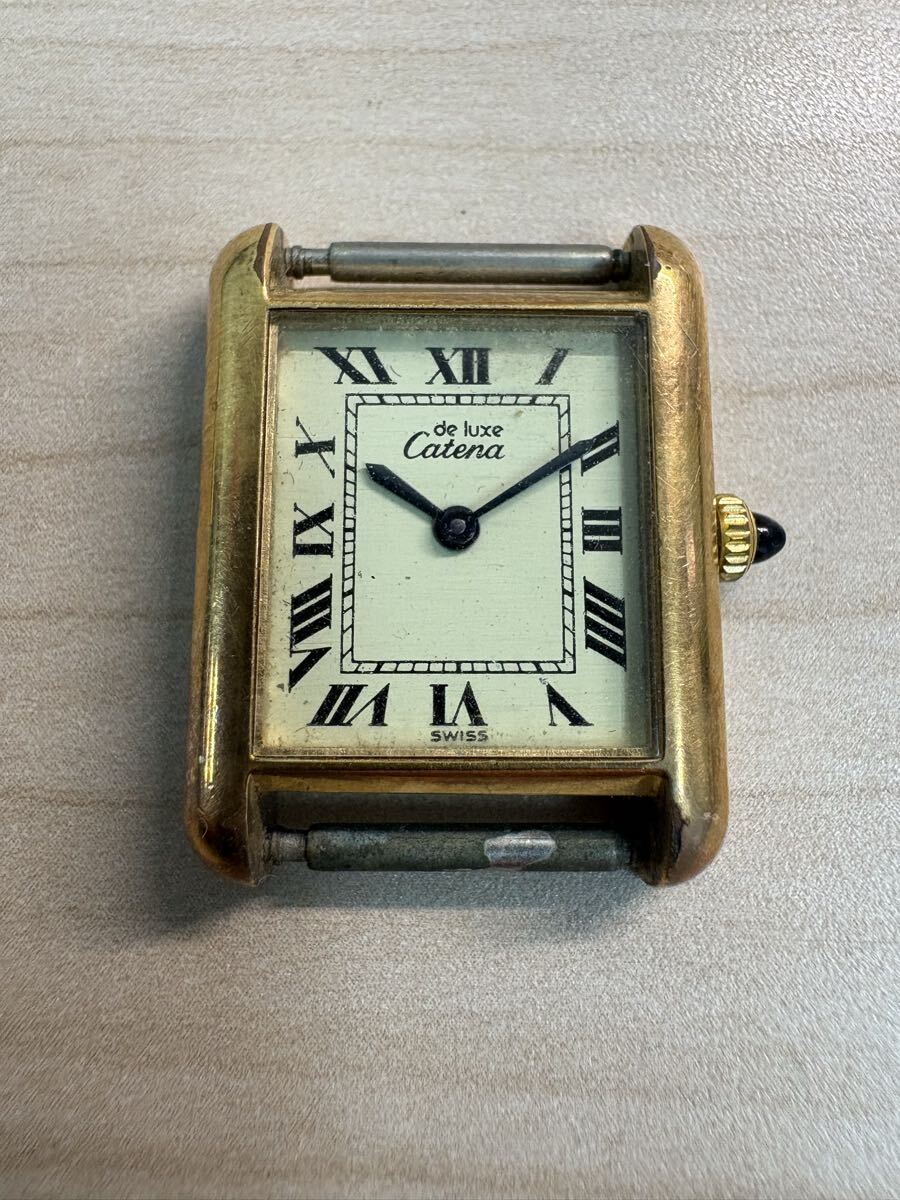 T06 CATENA カテナ 手巻き 時計18K GOLD Electro Platted 稼働品拍卖