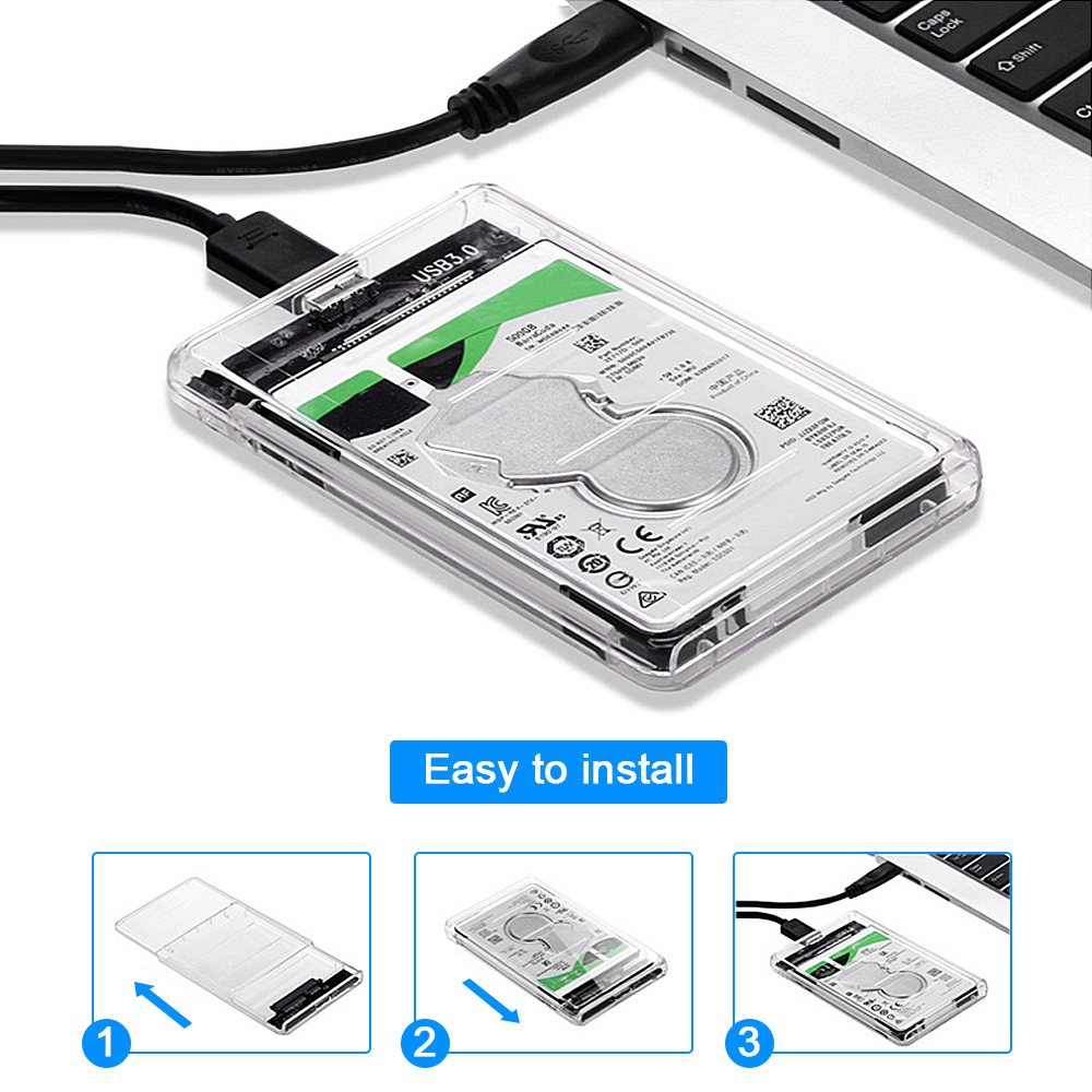 「送料無料」HDD クリアーケース 2.5インチ SATA USB3.0 対応、超高速な転送速度を実現!6TB 対応 p50拍卖