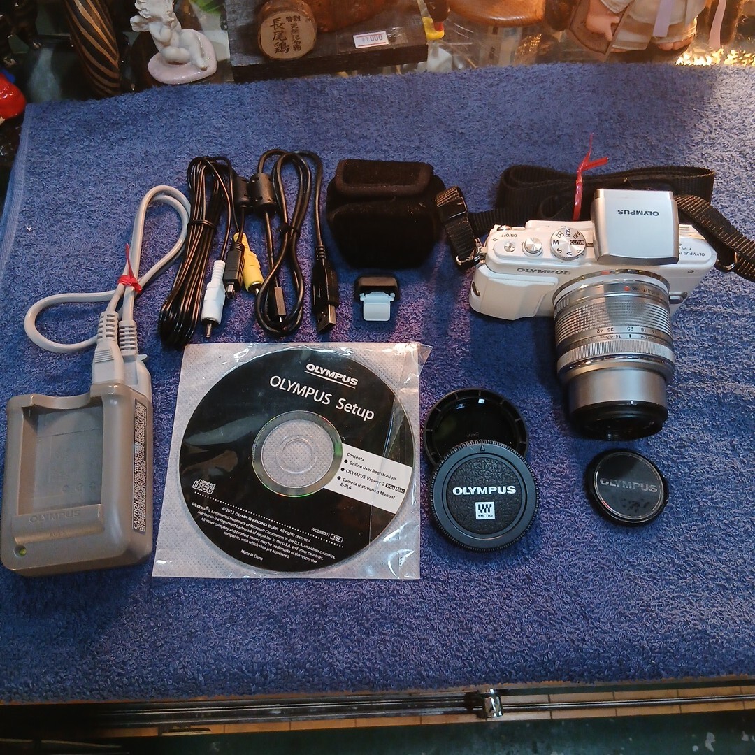 ジャンク OLYMPUS PEN Lite E-PL6 デジタルカメラ M ZUIKO14-42mm拍卖