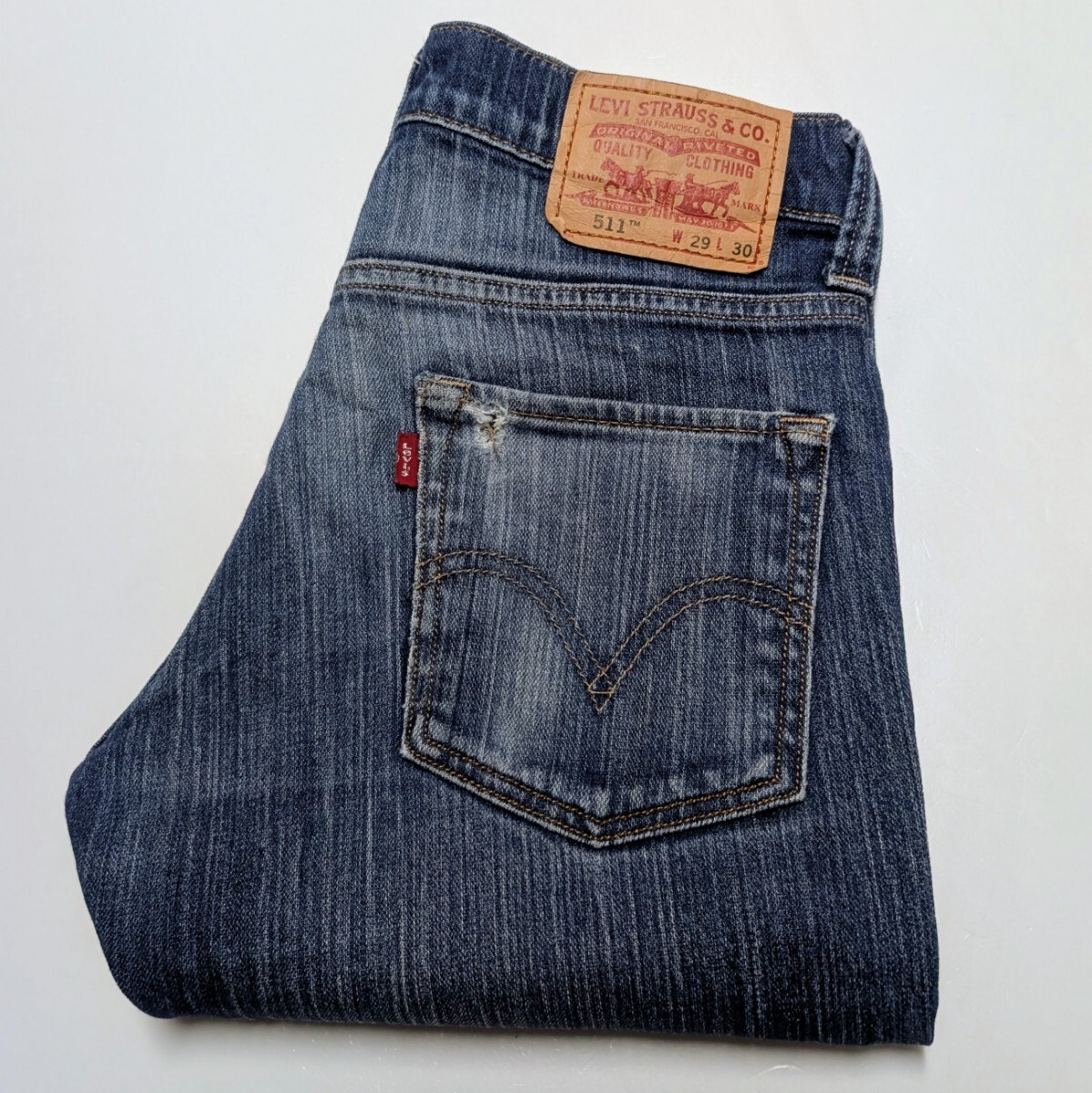 Levi’s リーバイス 511 スリムフィットストレッチジーンズ デニムパンツ 04511-0181 W29 L30拍卖