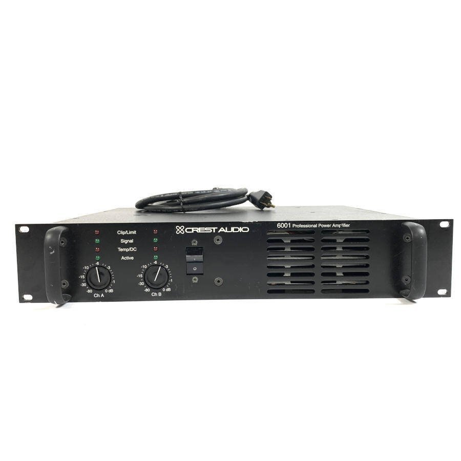 CREST AUDIO クレストオーディオ 6001 PAパワーアンプ 400W+400W/8Ω★簡易検査品【TB】拍卖