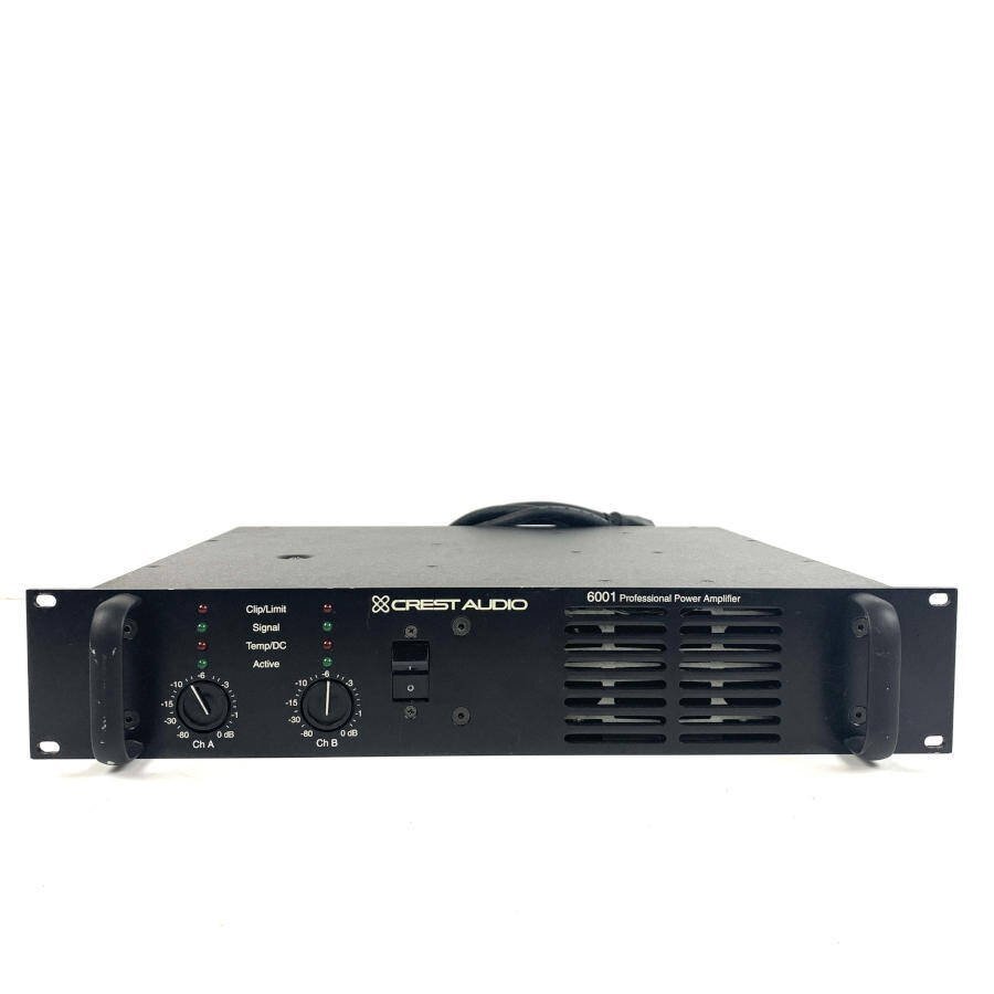 CREST AUDIO クレストオーディオ 6001 PAアンプ ステレオパワーアンプ 2ch 2Uラックマウント プロ用音響機材★簡易検査品【TB】拍卖