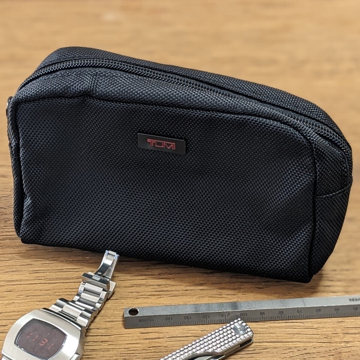 【1円〜未使用新品】TUMI×DELTA(トゥミ×デルタ航空)/ナイロンポーチ 17x11x4cm 3006拍卖