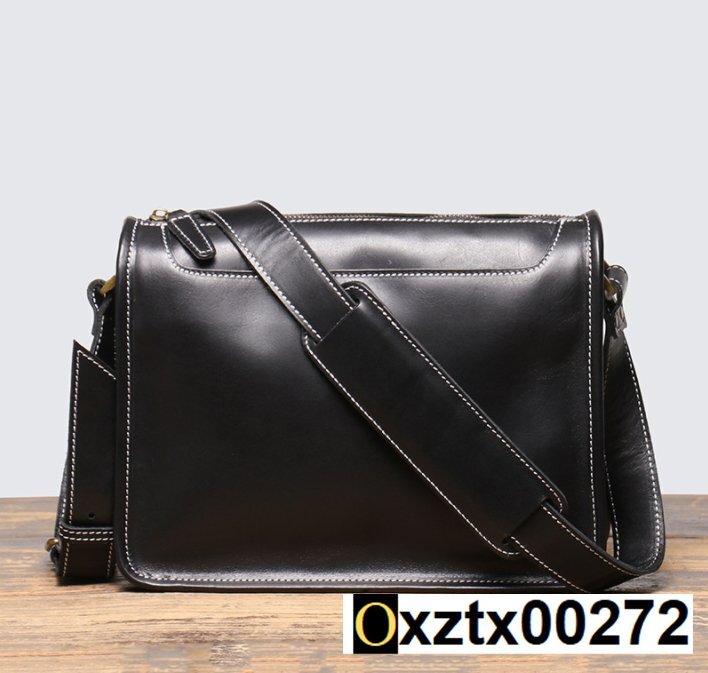 新入荷 本革 レザー ショルダーバッグ 斜め掛けバッグ メッセンジャーバッグ 通勤 牛革 肩掛け鞄拍卖