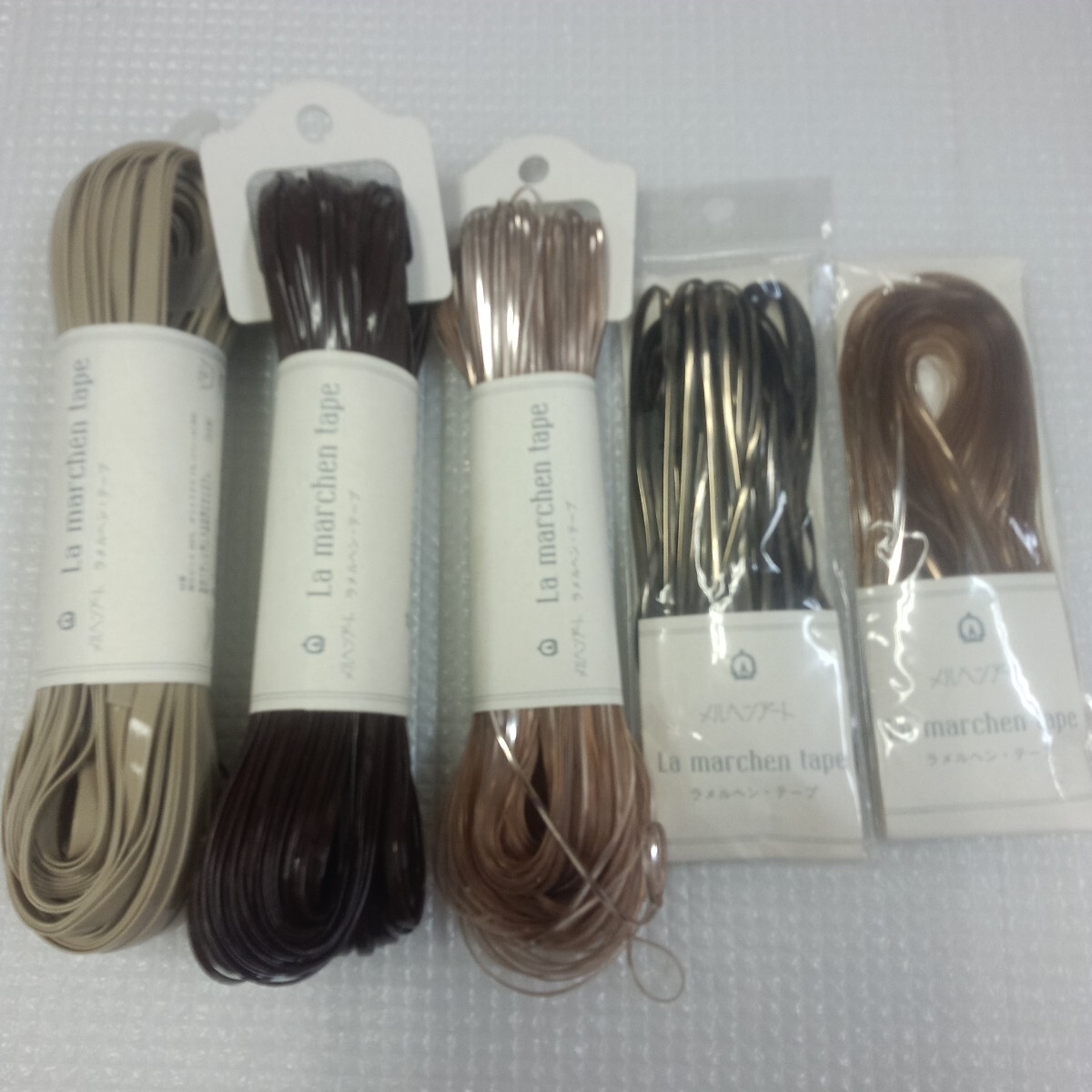100円〜 メルヘンアート 手芸 材料 編み物■ラメルヘンテープ・5セット 拍卖