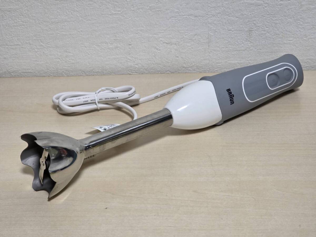AK★ R80512 展示品 BRAUN ブラウン ハンドブレンダー MQ500GY Type:4165 マルチクイック5 ハンドミキサー グレー 本体のみ ★拍卖