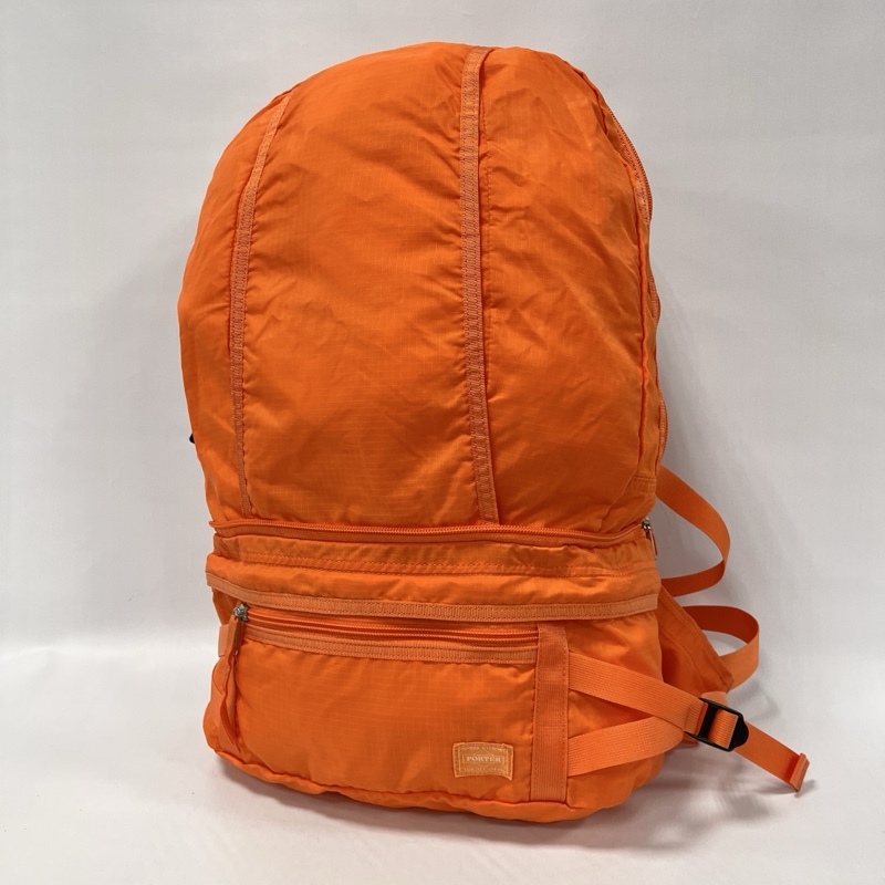 PORTER/ポーター/TRIP/トリップ/2WAY WAIST BAG/ウエストバッグ/623-06533/210デニール リップストップナイロン/リュックサック/オレンジ拍卖