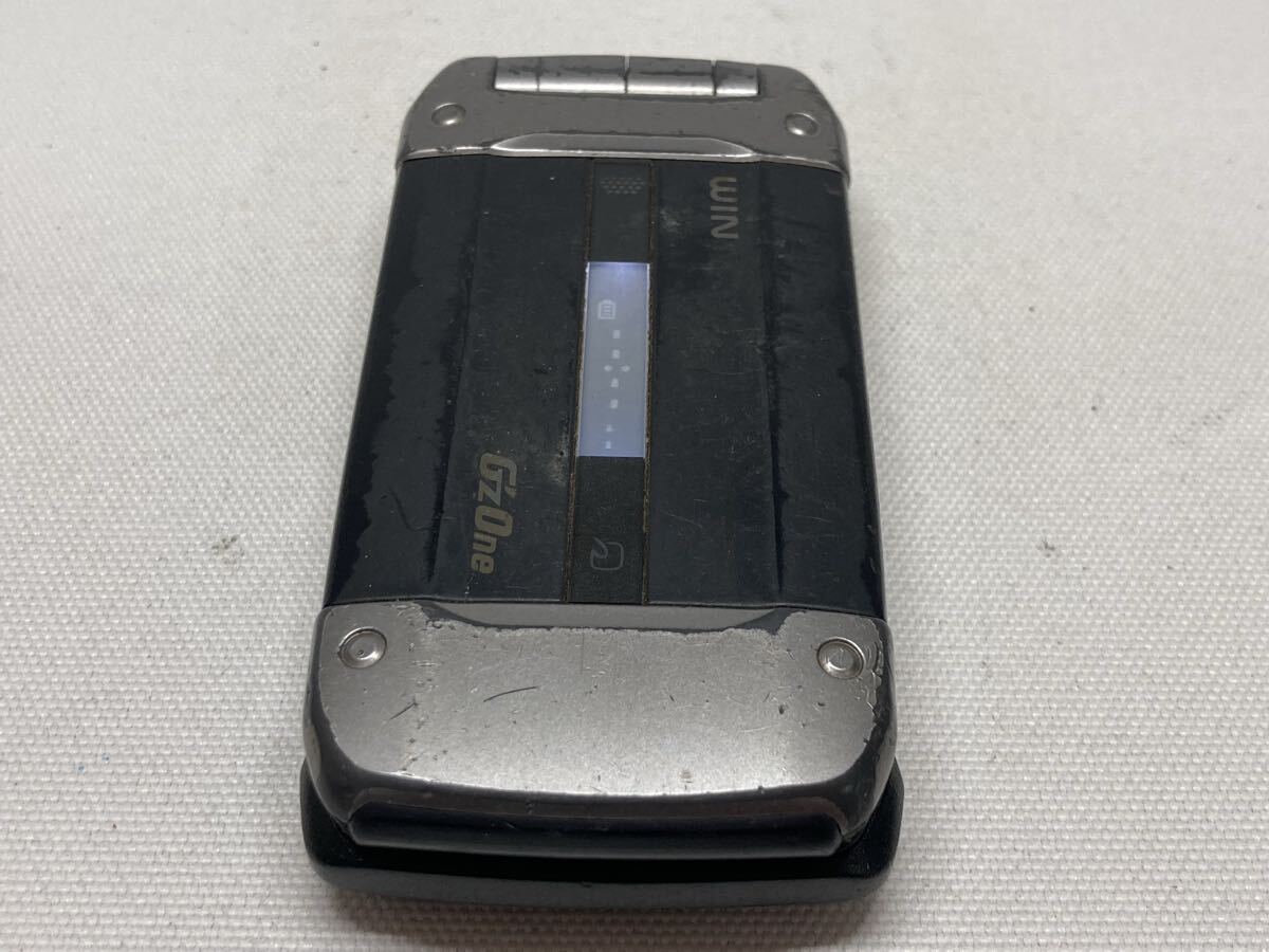 ◯au WIN CDMA W62CA G'zOne CASIO カシオ 携帯電話 ガラケー ブラック d01d301dd拍卖