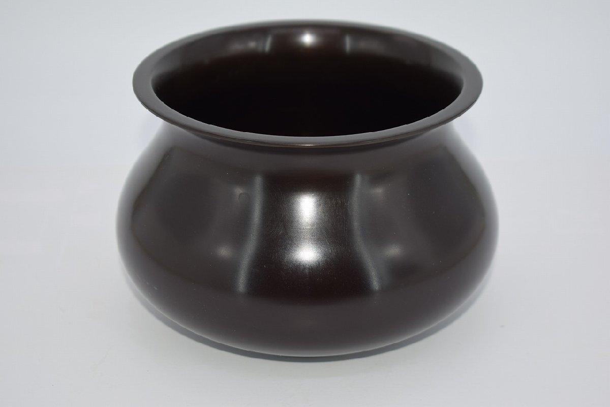 茶道具 唐銅エフゴ建水 茶道 t tz22-001a 注)画像は見本です。拍卖