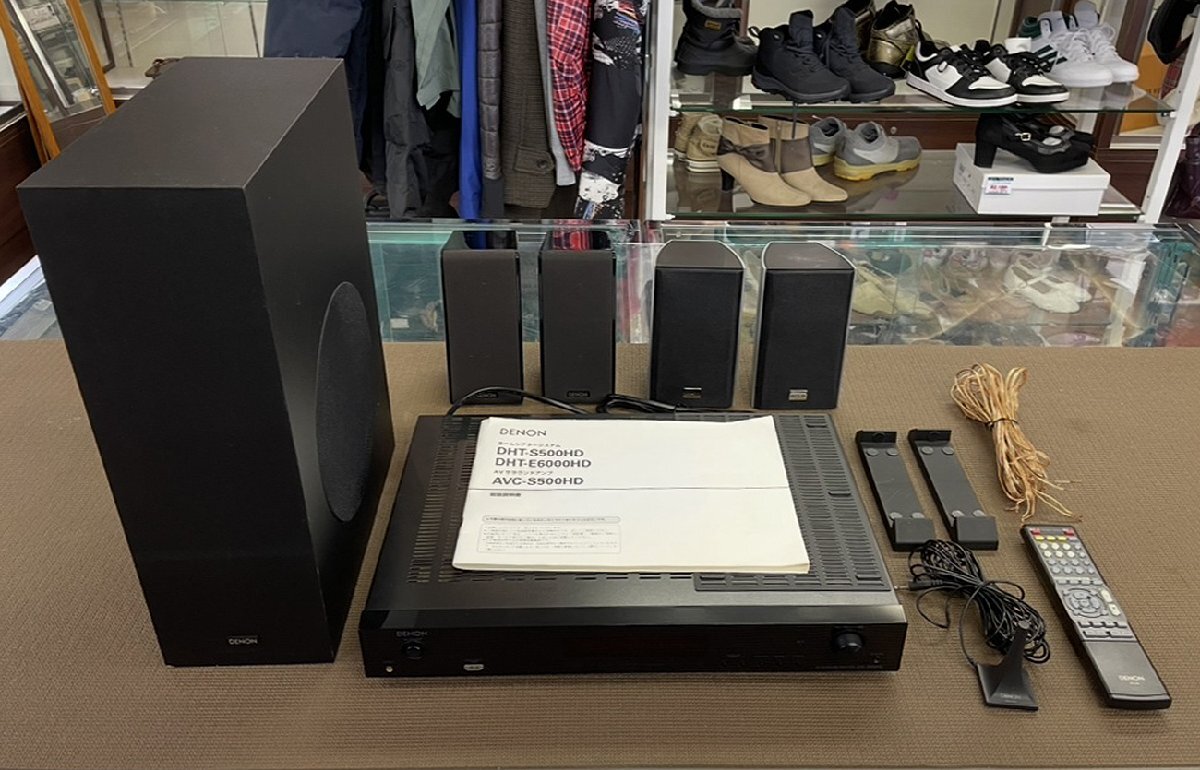 動作品 DENON DHT-S500HD 2.1chホームシアターシステム 付属品あり 2009年製 おまけ付 AVC-S500HD/SC-AS500/DSW-S500 デノン拍卖