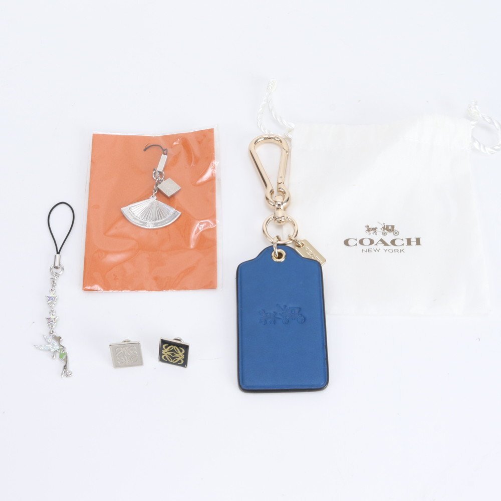 1円■まとめ 4点 セット■コーチ ロエベ キーホルダー バッグ チャーム ストラップ ピアス アクセサリー メンズ レディース RWM DY15-8拍卖