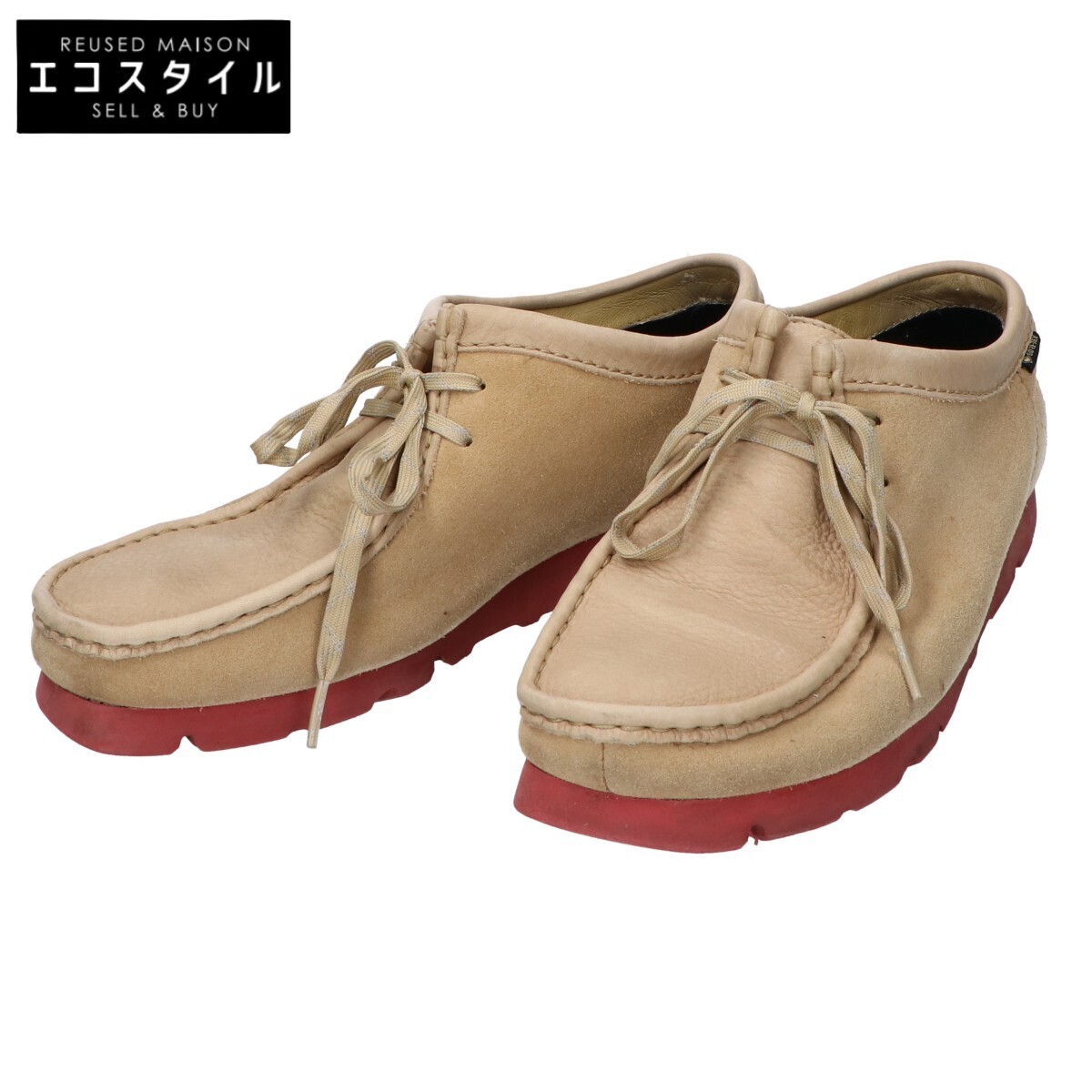 1円 Clarks クラークス ベージュ 261624137070 ワラビーGTX ゴアテックス ビブラムソール モカシンシューズ 25.5cm メンズ拍卖