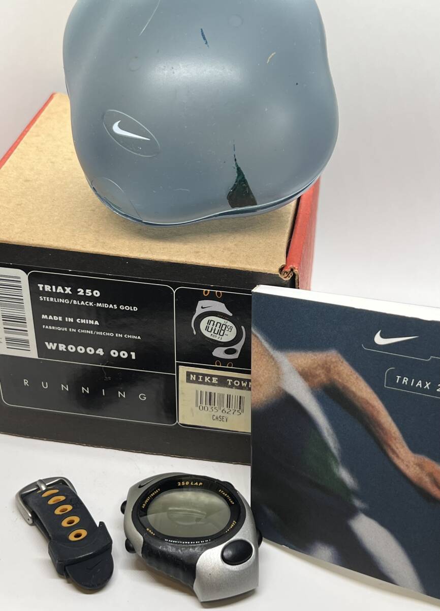 NIKE ナイキ WG42-0010 ブラック ラウンド ステンレス 10BAR Quartz メンズ 腕時計 デジタル クロノグラフ ベルト切拍卖