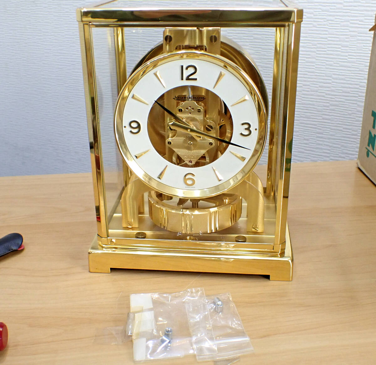 美品 JAEGER LECOULTRE/ジャガールクルト ATMOS/アトモス ◆ 5800 クラシック V 永久空気時計 置時計拍卖