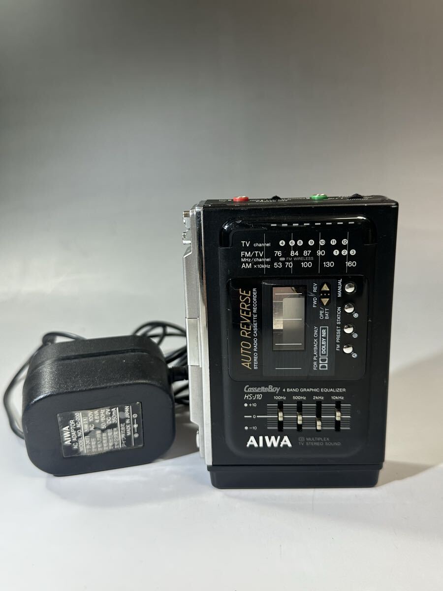 AIWA アイワ CassetteBoy HS-J10 ステレオラジオカセットレコーダー オートリバース Dolby NR FM/AM/TVラジオ拍卖