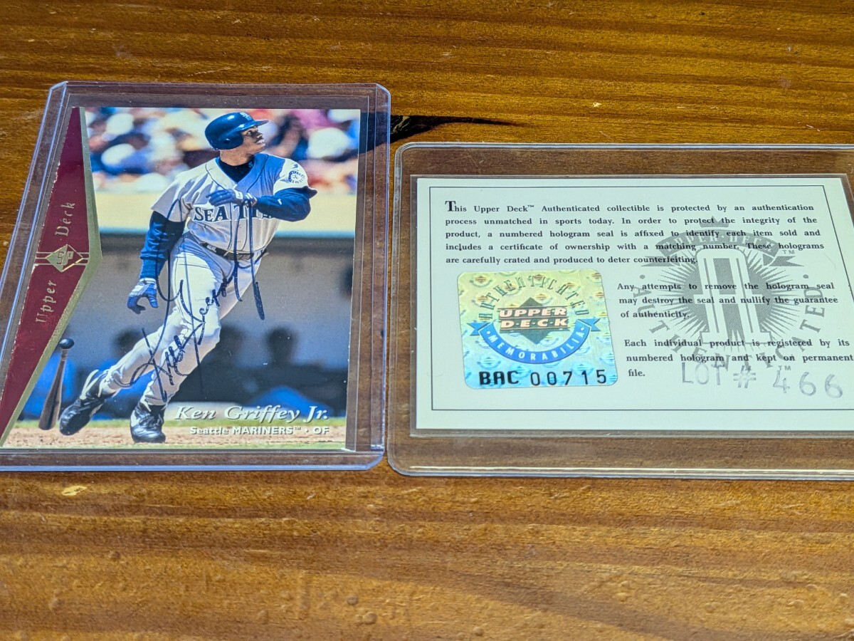 1994 Ken Griffey Jr. Upper Deck buy back Authenticated autograph BAC 00715 野球カード バイバックですので元から傷あり拍卖