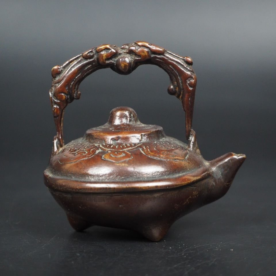 【金富士】値下げ中 時代物 銅製水滴 検/古錫玉川堂高岡佐渡銅器龍文堂亀文堂江仏具拍卖