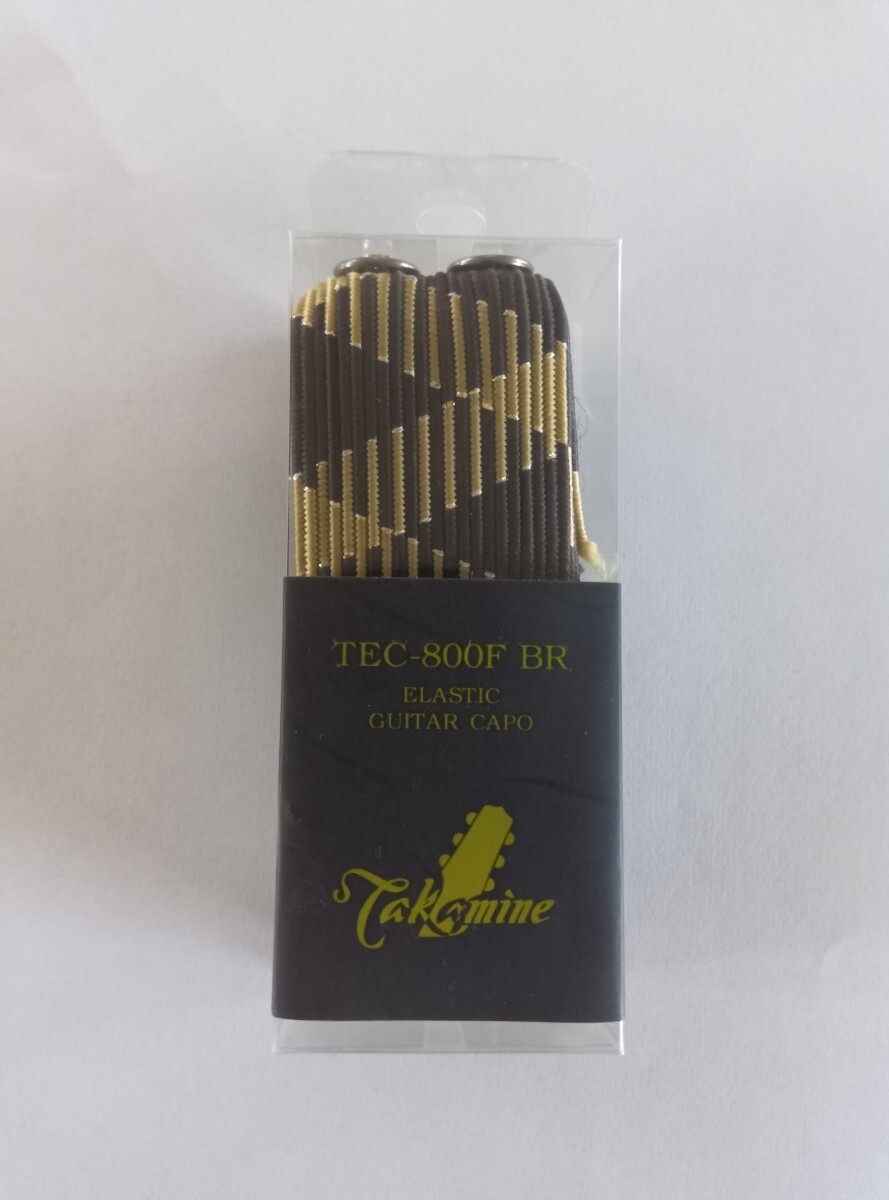 【新品未使用】Takamine TEC-800F BR ELASTIC GUITAR CAPO GOLD タカミネ カポタスト拍卖