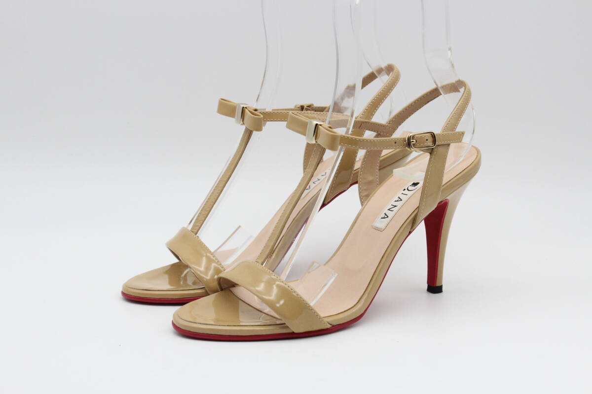 DIANA ダイアナ Tストラップサンダル(23.5cm)美品拍卖
