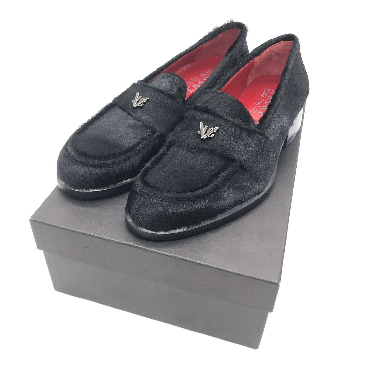 VERSACE JEANS COUTURE ヴェルサーチ ローファー 37 24cm程度 靴 箱拍卖