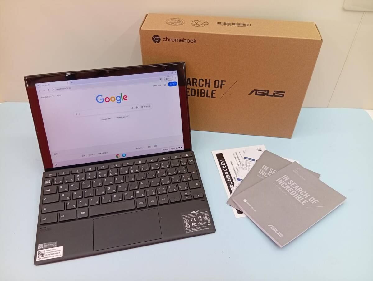 【快適動作】 ASUS chromebook CM3000DV タブレット / スタンドカバー キーボード / スタイラスペン拍卖