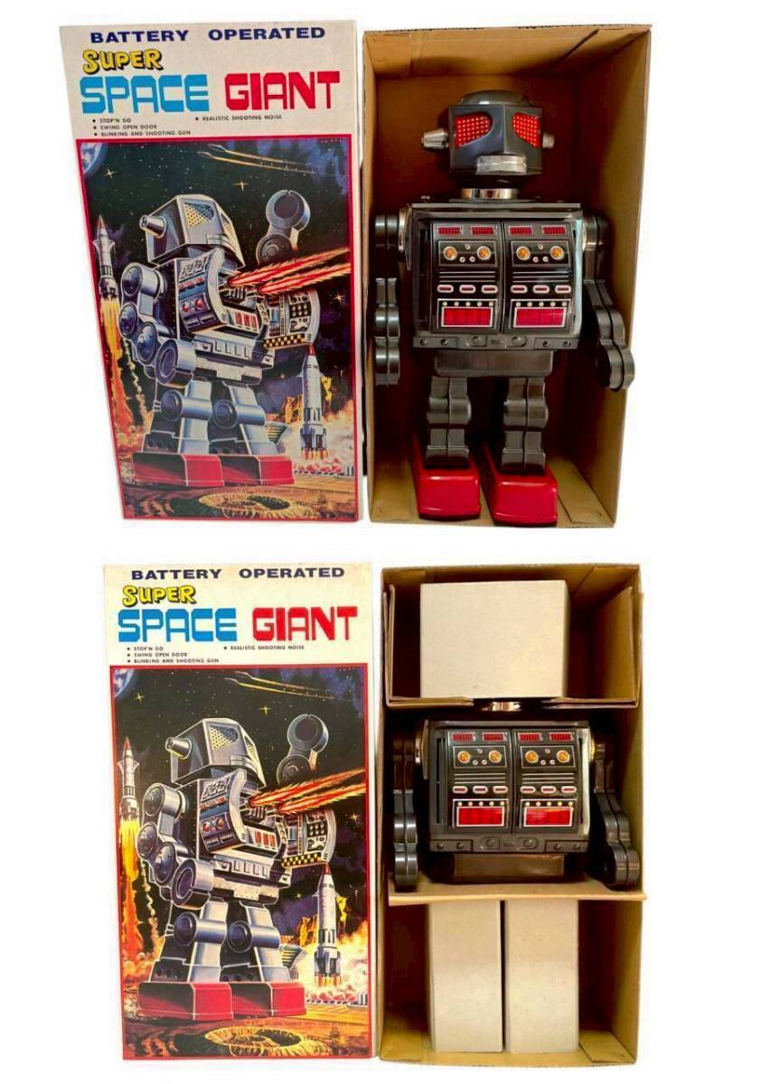 F13: 46cm【Metal House Japan Super Space Giant Robot メタルハウス スーパースペースジャイアント 特大電動 動作確認済 極美品】拍卖