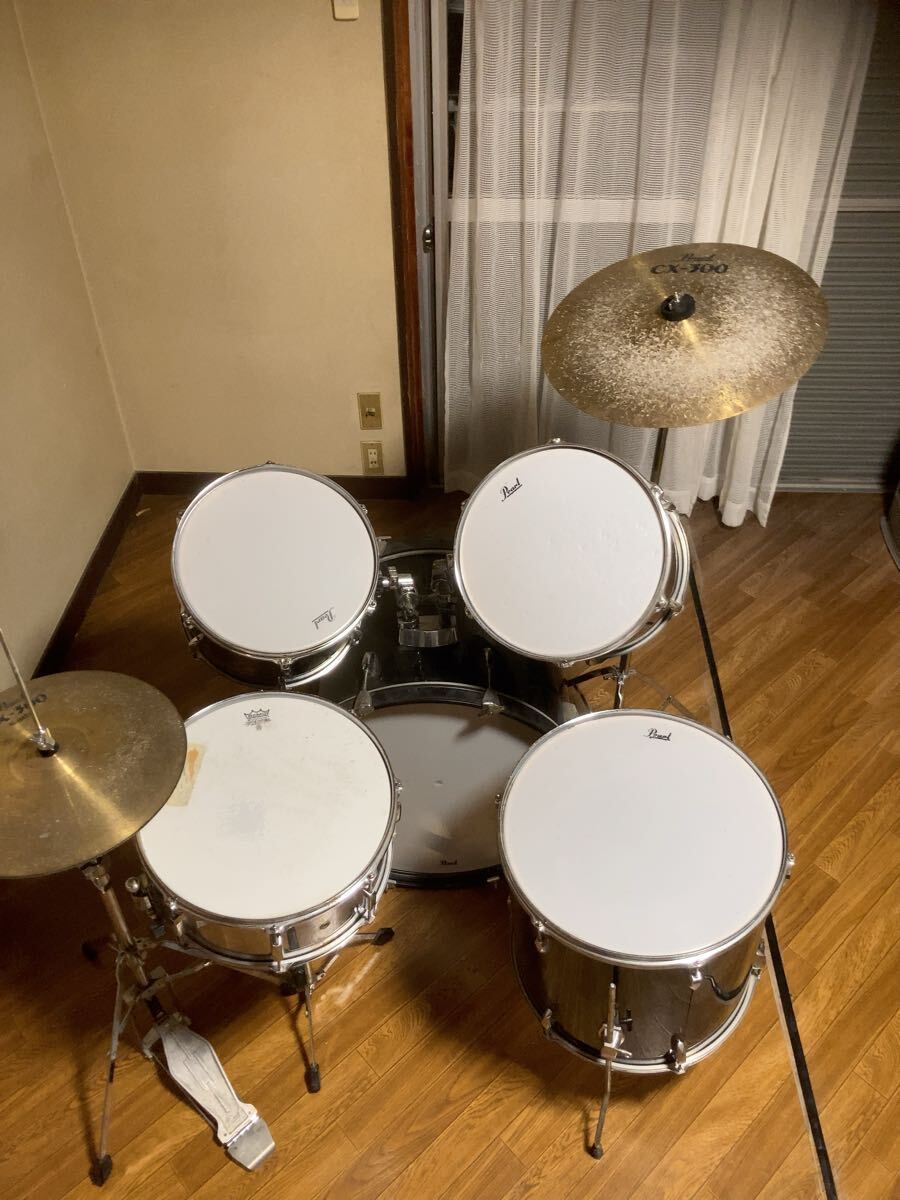 Pearl ドラムセット CX-300 シンバル付き 練習用拍卖
