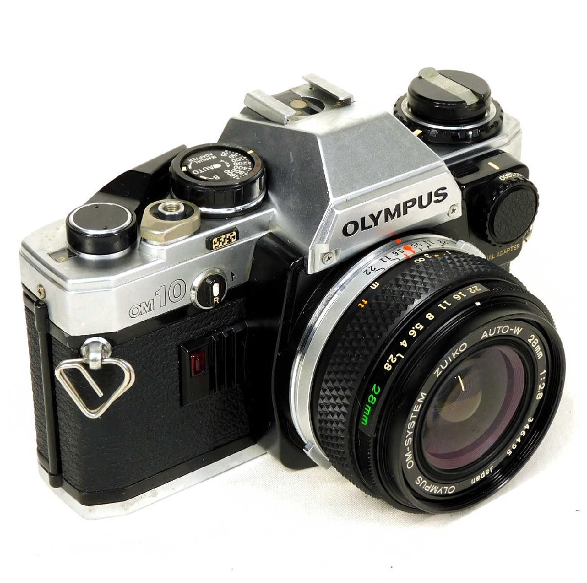 ◆OLYMPUS オリンパス OM10 MANUAL ADAPTER◆OM-system ZUIKO AUTO-W 28mm 1:2.8◆一眼レフカメラ&レンズ セット◆拍卖