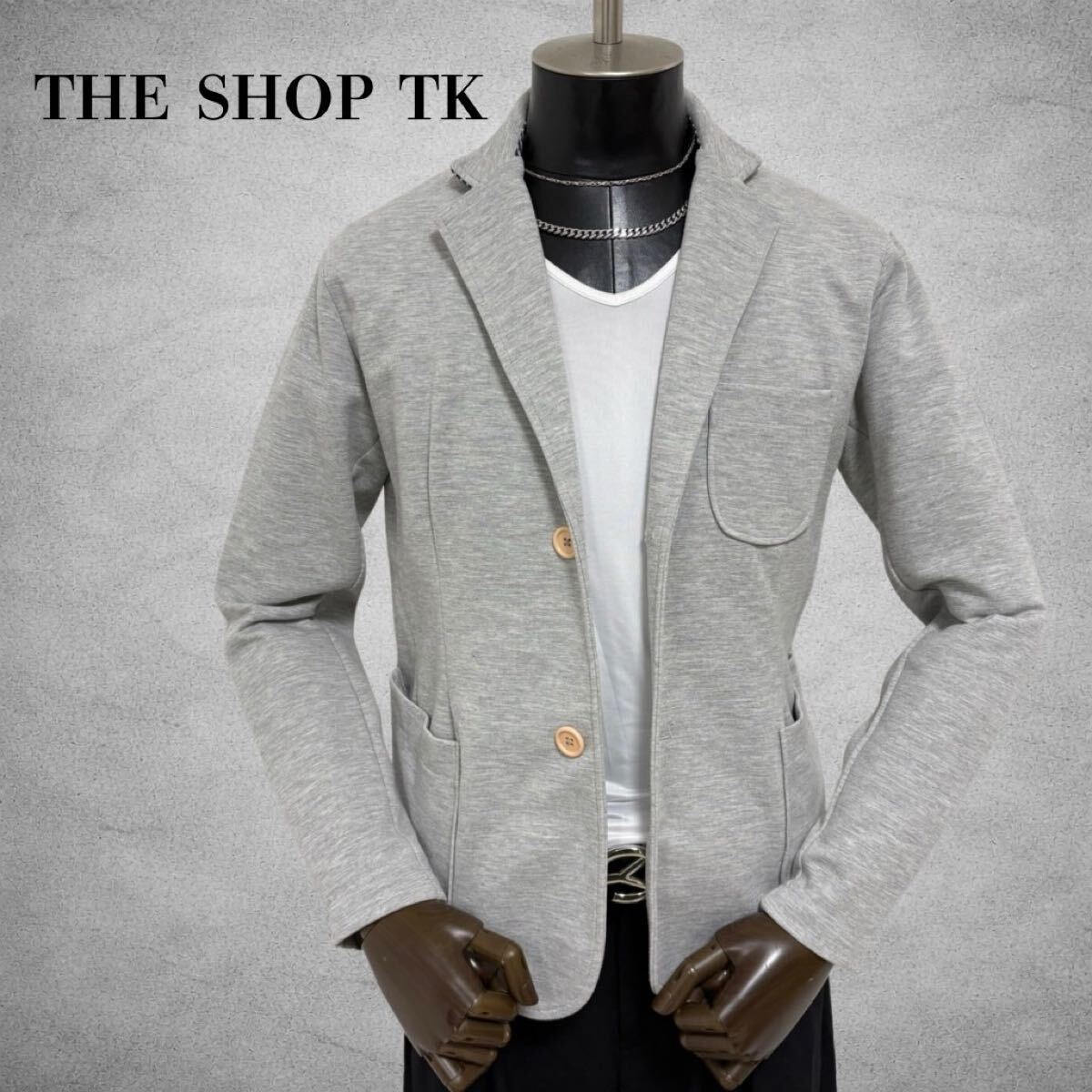 THE SHOP TK MIXPICE テーラードジャケット グレー系拍卖