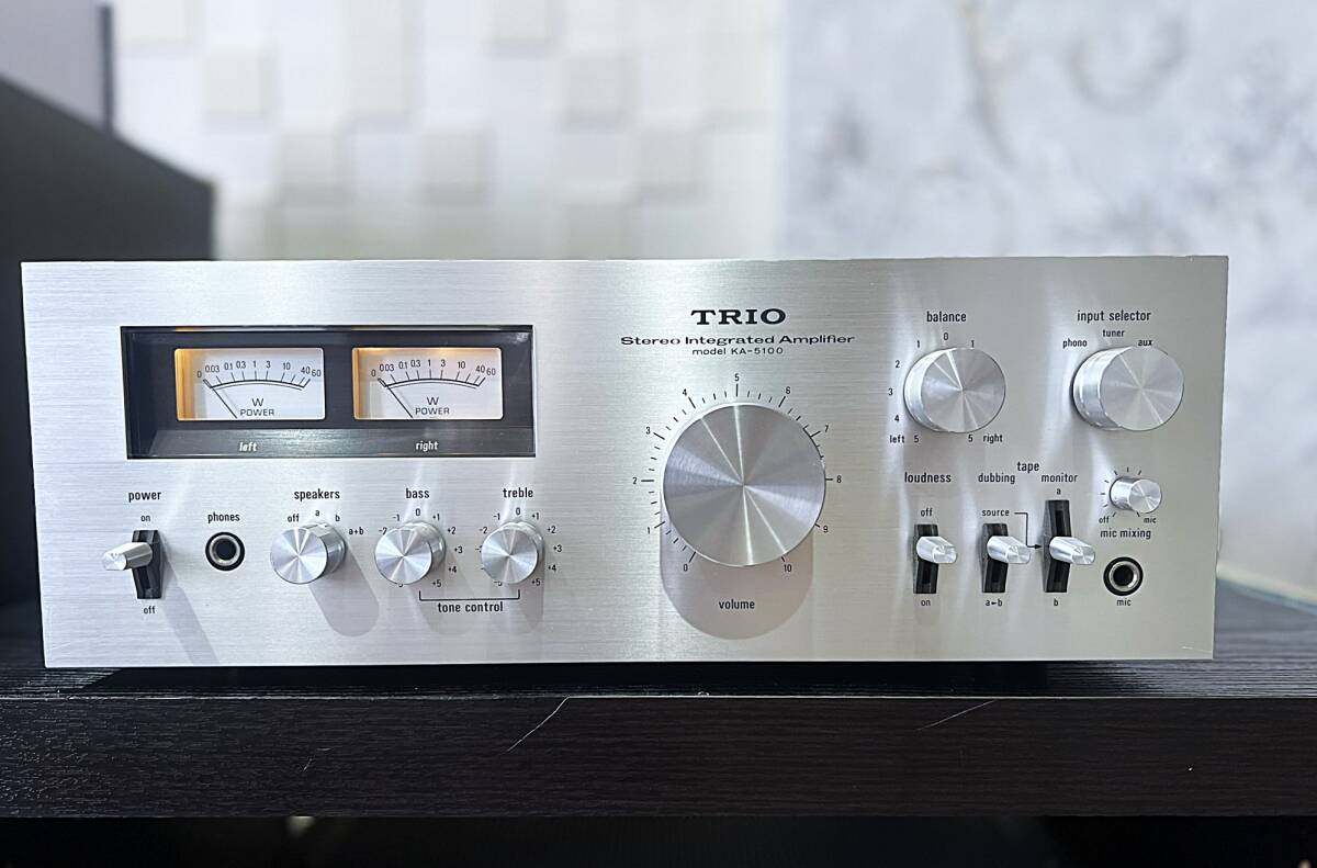 美品/音出し動作確認済☆TRIO KA-5100 良品プリメインアンプ ☆YouTube動画有☆1979年モデル拍卖