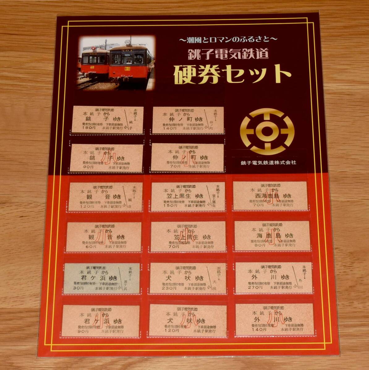 【今回限定】銚子電気鉄道 硬券セット 銚子電鉄拍卖