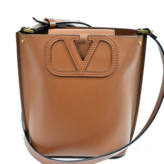 【超美品】ヴァレンティノ ガラヴァーニ Valentino Garavani Vロゴ スモール バケットバッグ フィルミー ショルダーバッグ拍卖