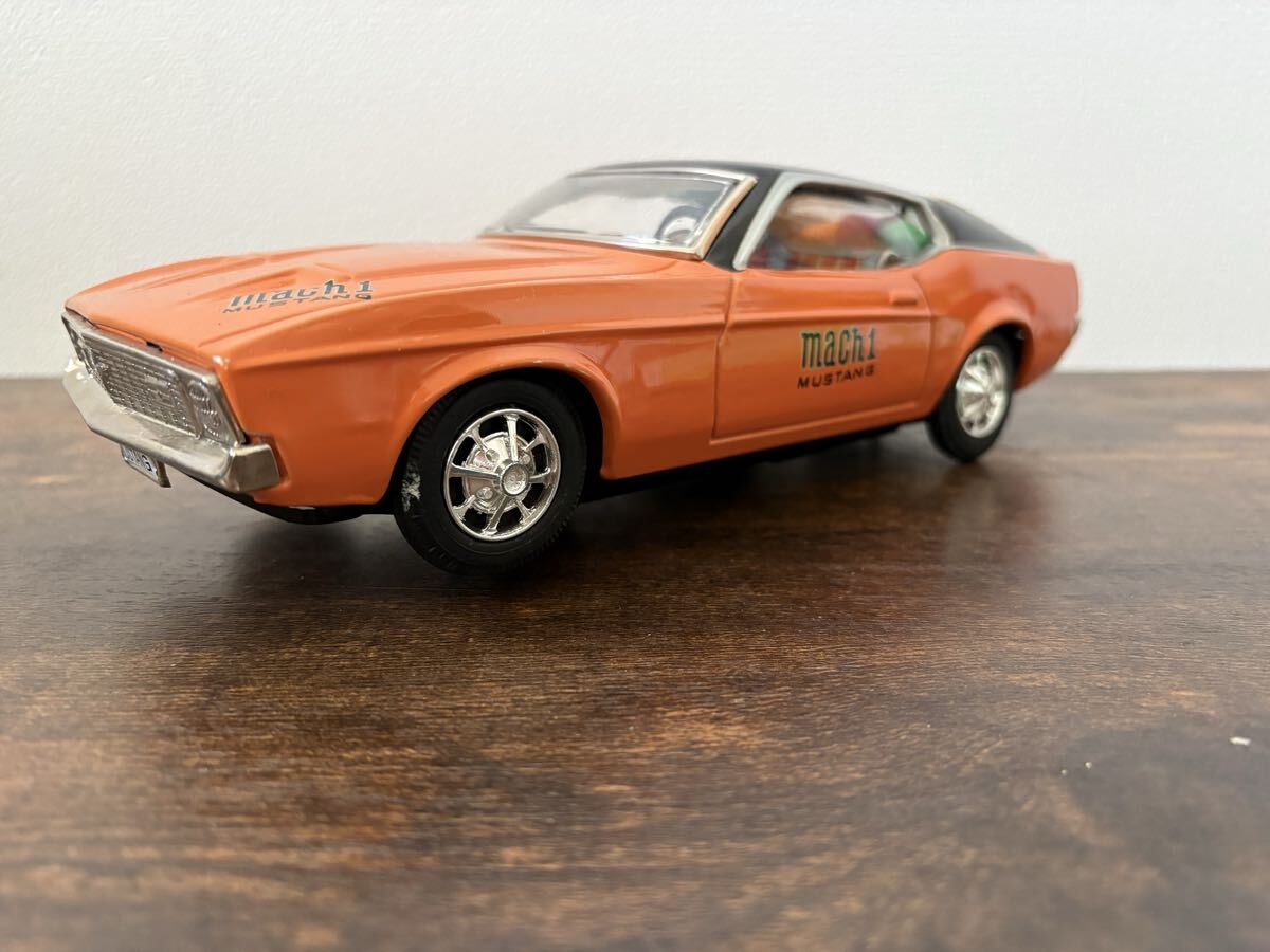 【希少品】TAIYO ブリキ マスタング マッハ1 フォード ミニカー オレンジ 当時物 昭和レトロ ヴィンテージ 電池式拍卖